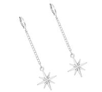 Boucles d'oreilles en alliage style gothique à quatre pointes en forme d'étoile ou d'épines pour les amateurs de mode punk, As show, Métal