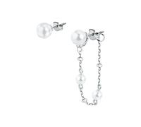 Boucles d'oreilles en argent 925/1000 recyclé et perle de culture