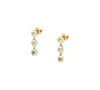 Boucles d'oreilles en argent 925/1000 recyclé et topaze