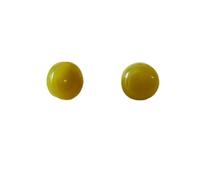 Boucles d'oreilles en argent 925 avec agate rouge, jade blanche, jaune citron, en argent sterling 925, Moyen, Métal, Pas de pierre précieuse