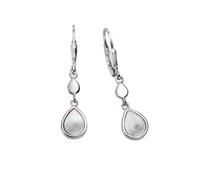 Boucles d'oreilles en argent 925 nacre gouttes boucles d'oreilles femmes NEUV...