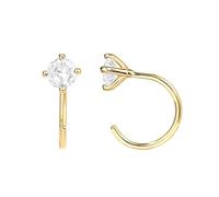 Boucles d'oreilles en argent 925 pour femme au quotidien, discret, festif, élégant, noble, vintage, cadeau automne hiver doux et discret, Zircone cubique