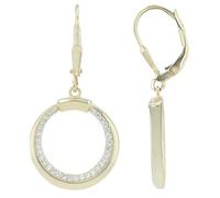 Boucles d'oreilles en argent 925 véritable avec zircones, rhodiées