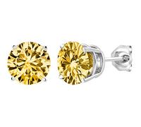 Boucles d'oreilles en argent Boucles d'oreilles classiques hypoallergéniques Boucles d'oreilles en argent pour femme, 7, Argent 925, Pas de pierre précieuse