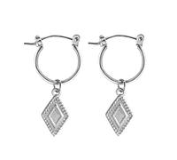 Boucles d'oreilles en argent, boucles d'oreilles de cerceau de fleur romantique alliage en alliage en alliage métal mignon bijoux bijoux bijoux pour les cadeaux de cadeaux de fiançailles pour
