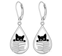 Boucles d'oreilles en argent sterling avec motif colibri, flamant rose, tortue de mer, ananas, flocon de neige, trèfle, lapin de Pâques, cadeau de Noël, Argent sterling, Zircone cubique