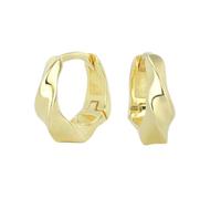 Boucles d'oreilles en argent sterling irrégulier concave-convexe bijoux pour femme européens et américains., Métal
