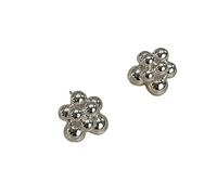 Boucles d'oreilles en argent sterling plaqué avec perles dégradées coréennes - E0673
