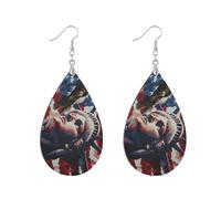 Boucles d'oreilles en bois en forme de feuille en cuivre plaqué argent qui ne tombent pas facilement pour les femmes, leaf, Bois Métal, Pas de pierre précieuse