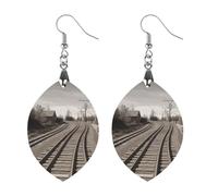 Boucles d'oreilles en bois pour femme, bijoux vintage élégants en bois, boucles d'oreilles légères pour mariage, fête, cadeau de bijoux au quotidien, Star, Bois, Bois.