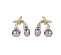 Boucles d'oreilles en cristal avec nœud creux pour écouteurs ouverts | Accessoire élégant à clipser (poignets d'oreille uniquement, écouteurs non inclus)