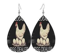 Boucles d'oreilles en cuir, accessoire de mode, idéales pour les fêtes, les vacances et le quotidien.