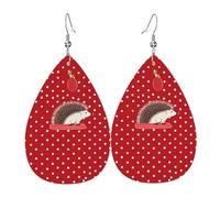 Boucles d'oreilles en cuir avec astronaute cool pour femme, boucles d'oreilles créoles légères en forme de larme, bijoux cadeaux, One Size, Simili cuir, Pas de pierre précieuse