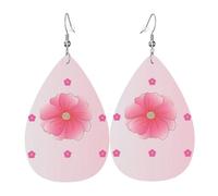 Boucles d'oreilles en cuir avec œillets en forme de goutte d'eau, parfait pour les femmes, et un excellent choix de décoration pour les fêtes et les vacances.