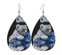 Boucles d'oreilles en cuir avec pendentif en forme de goutte d'eau - Légères et polyvalentes - Convient pour les trajets quotidiens et les rendez-vous galants