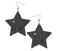 Boucles d'oreilles en cuir blanc tendance pour femme - Inspiration surnaturelle - Pendentifs créoles légers et tendance, taille unique, Cuir, Pas de gemme