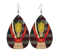 Boucles d'oreilles en cuir de la République démocratique du Congo, accessoire de mode, idéal pour les fêtes, les vacances et le quotidien.