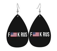 Boucles d'oreilles en cuir de russie pour femmes pendentif goutte de boucle d'oreille avec crochet cadeaux pour fille adulte