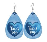 Boucles D'Oreilles En Cuir En Forme De Larme Best Dad Ever Happy Father Day Légères Et Tendance Boucles D'Oreilles En Cuir Balancent Pour Remise De Diplôme Parfaites Pour Les Fêtes