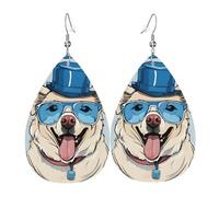 Boucles D'Oreilles En Cuir En Forme De Larme French Bulldog Parfaits Accessoires De Mode Pour Femme Pour Cadeau Tendance Parfaites Pour Les Fêtes