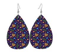 Boucles D'Oreilles En Cuir En Forme De Larme Happy Hanukkahn Jew Chanukah Holiday Parfaits Les Accessoires De Costume Balancent Pour Dames Filles Parfaites Pour Les Fêtes