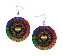 Boucles D'Oreilles En Cuir En Forme De Larme Love Is Love Les Accessoires De Costume Élégantes Et Belles Pour Remise De Diplôme Cadeau Tendance