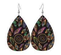 Boucles D'Oreilles En Cuir En Forme De Larme Native American And Heritage Month Pour Femme Boucles D'Oreilles En Cuir Légères Et Tendance Pour Remise De Diplôme Parfaites Pour Les Fêtes