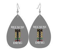 Boucles D'Oreilles En Cuir En Forme De Larme Parce Que Toutes Les Autres Courses Sont Tellement Ennuyeuses Légères Et Tendance Boucles D'Oreilles En Cuir Parfaits Pour Cadeau Tendance 2 Paires