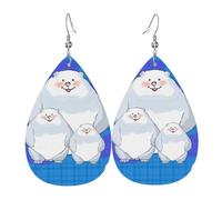 Boucles d'oreilles en cuir en forme de larme pour femme, motif tournesol, graine d'écureuil, légères, taille unique, Cuir