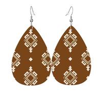 Boucles D'Oreilles En Cuir En Forme De Larme Simple Neutral Boho Southwest Native Femme Accessoires De Mode Légères Et Tendance Pour Cadeau Tendance À Porter Au Quotidien