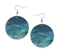 Boucles D'Oreilles En Cuir En Forme De Larme The Deep Sea Élégantes Et Belles Accessoires De Mode Légères Et Tendance Pour Remise De Diplôme À Porter Au Quotidien