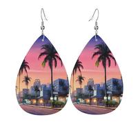 Boucles D'Oreilles En Cuir En Forme De Larme The Old Hollywood Balancent Les Accessoires De Costume Élégantes Et Belles Pour Parfaites Pour Les Fêtes Pour Dames Filles