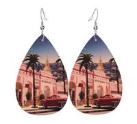 Boucles D'Oreilles En Cuir En Forme De Larme The Old Hollywood Élégantes Et Belles Les Accessoires De Costume Pour Femme Pour Parfaites Pour Les Fêtes Cadeau Tendance