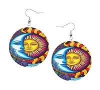 Boucles D'Oreilles En Cuir En Forme De Larme The Triple Moon Goddess Sun Accessoires De Mode Parfaits Pour Parfaites Pour Les Fêtes Pour Dames Filles