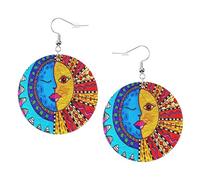 Boucles D'Oreilles En Cuir En Forme De Larme The Triple Moon Goddess Sun Les Accessoires De Costume Élégantes Et Belles Pour À Porter Au Quotidien Parfaites Pour Les Fêtes