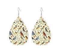 Boucles D'Oreilles En Cuir En Forme De Larme Various Kinds Of Birds Élégantes Et Belles Accessoires De Mode Balancent Pour Parfaites Pour Les Fêtes À Porter Au Quotidien