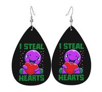 Boucles D'Oreilles En Cuir Forme De Goutte Je Vole Des Cœurs 2 Décontractées Boucles D'Oreilles Pendantes Pour Femme Tendancees Boucle D'Oreille Pour Anniversaires Fêtes Quotidien