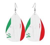 Boucles d'oreilles en cuir « Live laugh lasagna », un accessoire amusant pour les amateurs de lasagnes italiennes. Idéales pour les fêtes, les vacances et le quotidien.