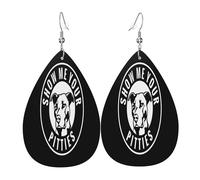 Boucles d'oreilles en cuir Pitbull « montre-moi tes pitbulls », accessoire de mode, parfaites pour les fêtes, les vacances et le quotidien.