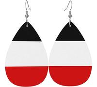 Boucles d'oreilles en cuir pour femme Ancien drapeau de l'empire théan Boucles d'oreilles pendantes pour filles