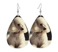 Boucles D'Oreilles En Cuir Pour Femmes Caniche Français Oreille Goutte Balancent Décorations Rétro Forme Larme Boucles D'Oreilles, Pour Femmes, Décoration De Fête, Birthday