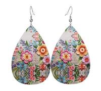 Boucles d'oreilles en cuir, style européen et américain, pour jeunes femmes, cadeau d'anniversaire, Saint-Valentin