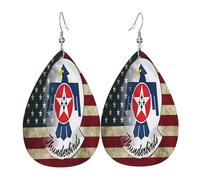 Boucles d'oreilles en cuir Usaf Thunderbirds, accessoire de mode, parfaites pour les fêtes, les vacances et le quotidien.