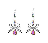 Boucles d'oreilles en forme d'araignée pour femme - Bijoux de fête d'Halloween - Portable - Matériaux en alliage - Bijoux fantaisie, taille unique, Comme décrit
