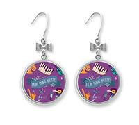 Boucles d'oreilles en forme d'arc pour piano électrique avec crochet percé