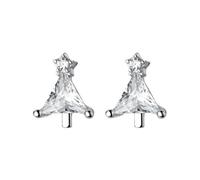 Boucles D'Oreilles En Forme De Bas De Noël Rouge Mignonnes Petites Boucles D'Oreilles À Tige En Argent Sterling 925 Accessoires De Vacances Fantaisie De Noël Bijoux Cadeau pour Maman Épouse Fill