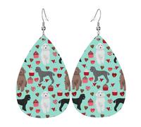 Boucles d'oreilles en forme de caniche en forme de larme pour femme - Cadeau tendance pour la Saint-Valentin, les vacances, les voyages