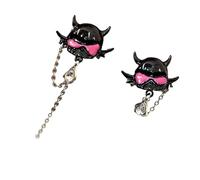 Boucles d'oreilles en forme de diable pour femmes Alliage hautement politique avec des designs robustes Posts Accessoires de bijoux Bijoux tendance, taille unique, Comme décrit