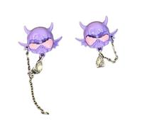 Boucles d'oreilles en forme de diable pour femmes Alliage hautement politique avec des designs robustes Posts Accessoires de bijoux Bijoux tendance, taille unique, Comme décrit