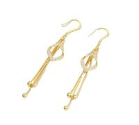 Boucles d'oreilles en forme de Diamant géométrique, boucles d'oreilles à franges étincelantes, ornements de tempérament léger et luxueux pour les femmes qui se rendent au quotidien à des rendez - vous